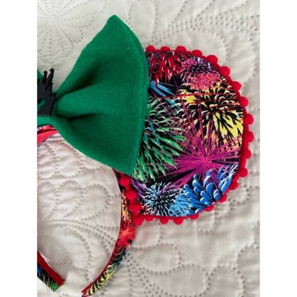 Disney Magic Kingdom Castle Fireworks Handmade Minnie Ears - Picture 5 of 5